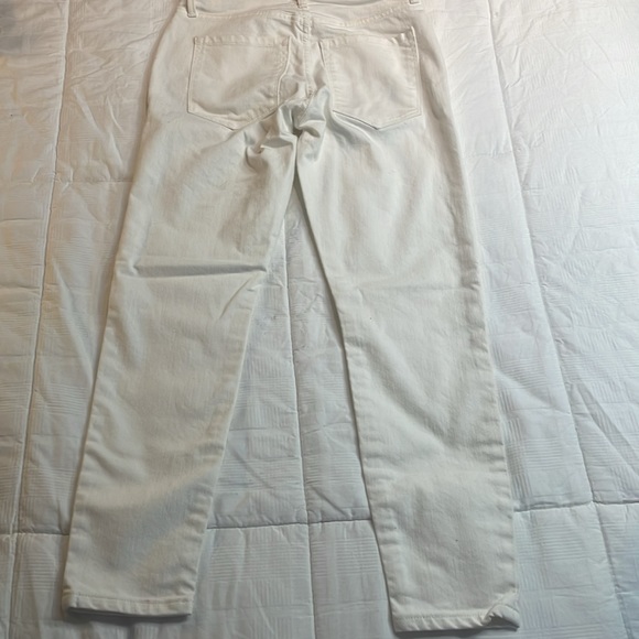 BNWOT Banana Republic Women’s White High Rise Straight Jeans Size 25 Petite - Picture 6 of 7